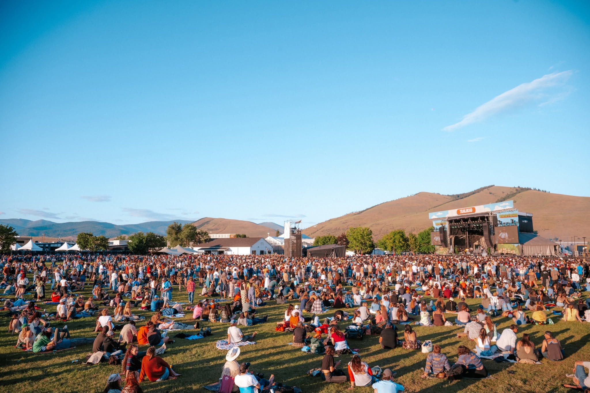 Zootown Festival crowd at the main stage